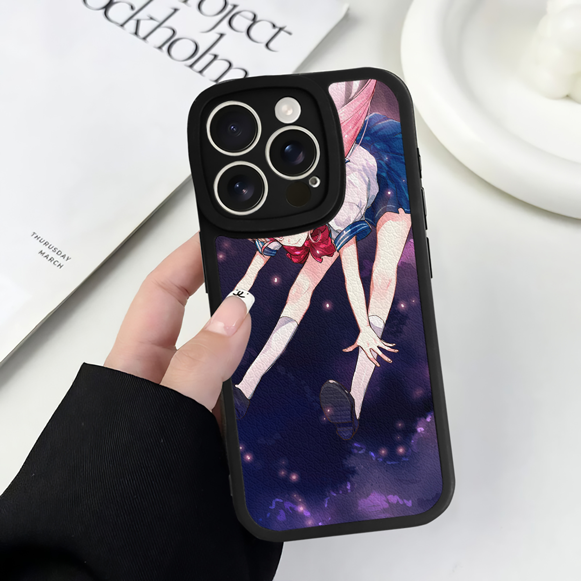 （画像用） 美少女戦士セーラームーン Sailor Moon 【iPhone 16シリーズ対応】シリコンスマホケース（レザー調） 材質：シリコン